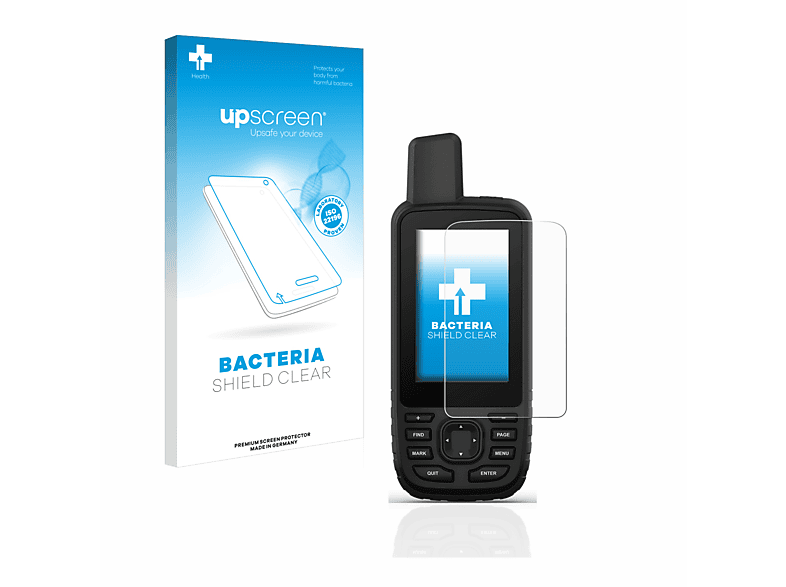 UPSCREEN antibakteriell klare Schutzfolie(für Garmin GPSMAP 67) | Navi-Taschen & -Schutzfolien