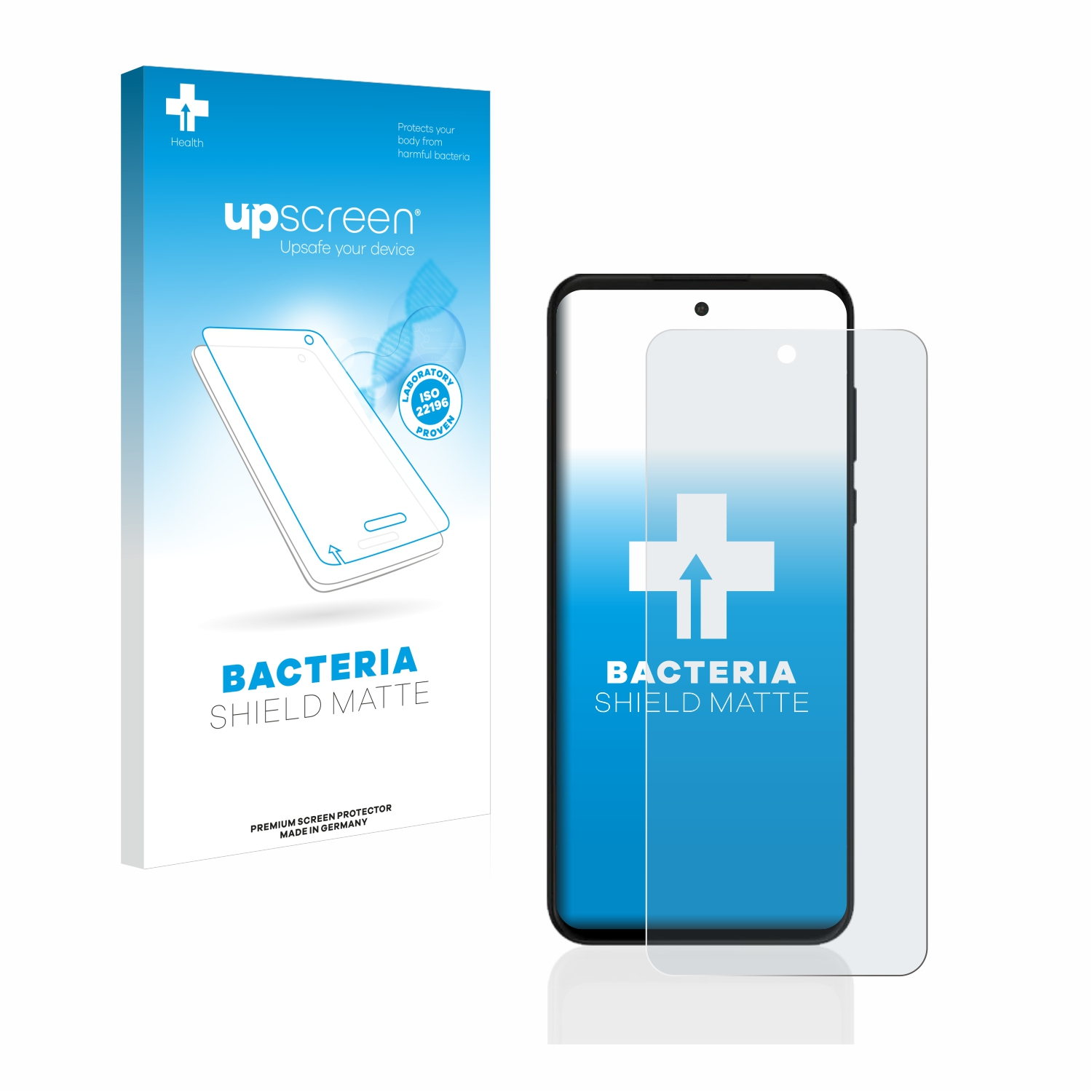 UPSCREEN antibakteriell entspiegelt matte Moto Power G 2022) Schutzfolie(für Motorola