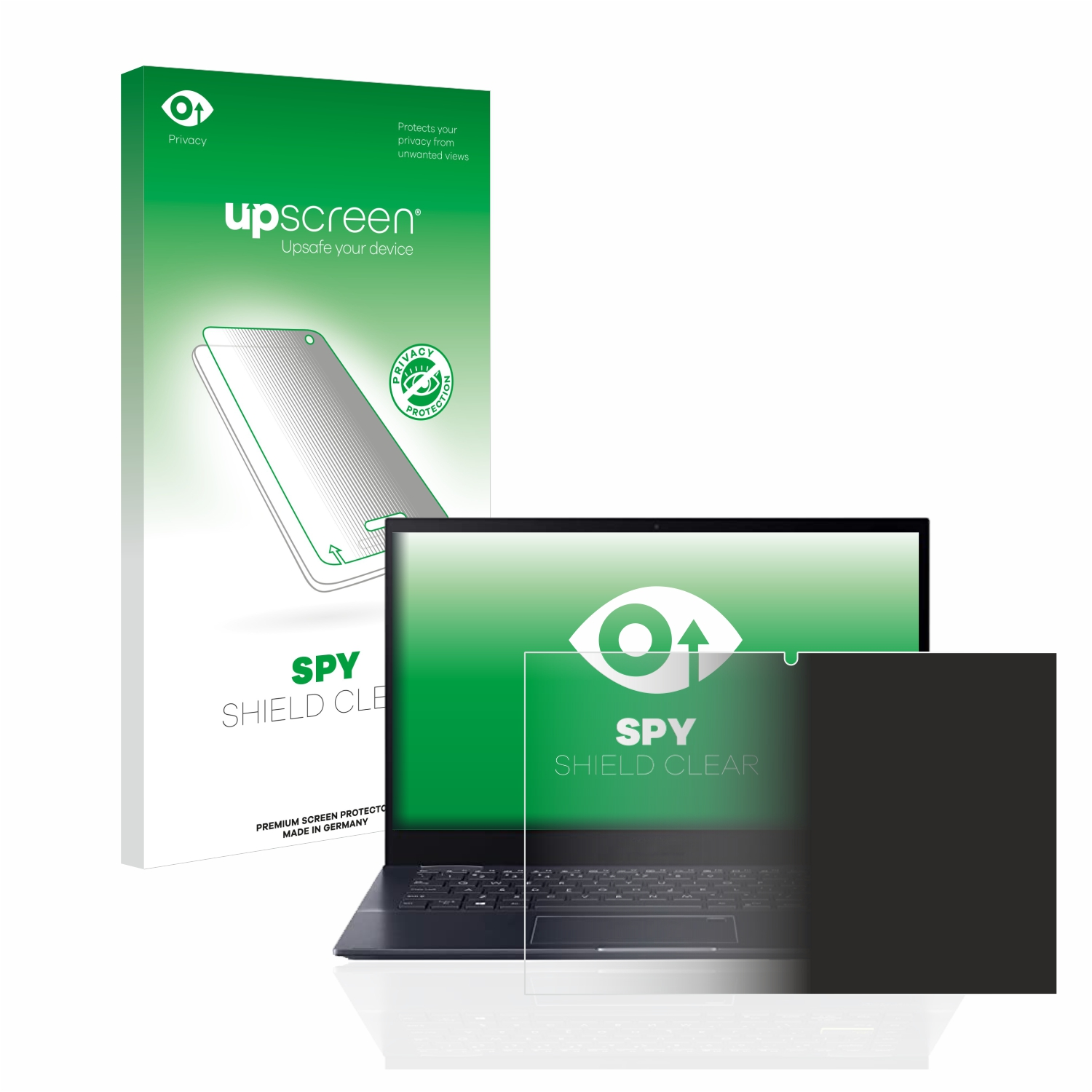 UPSCREEN ASUS TP420UA) Flip Schutzfolie(für Anti-Spy VivoBook 14