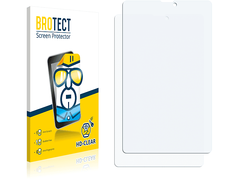 klare BROTECT 3G) 2x MultiPad 3308 Schutzfolie(für Prestigio Wize