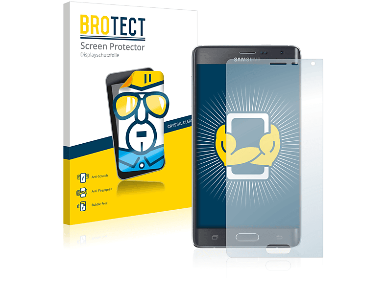 BROTECT 2x Note Edge) Samsung Galaxy Schutzfolie(für klare