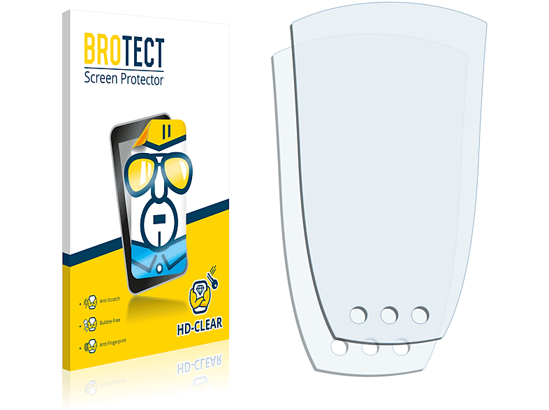 BROTECT 2x klare Schutzfolie(für Cateye Strada Wireless)