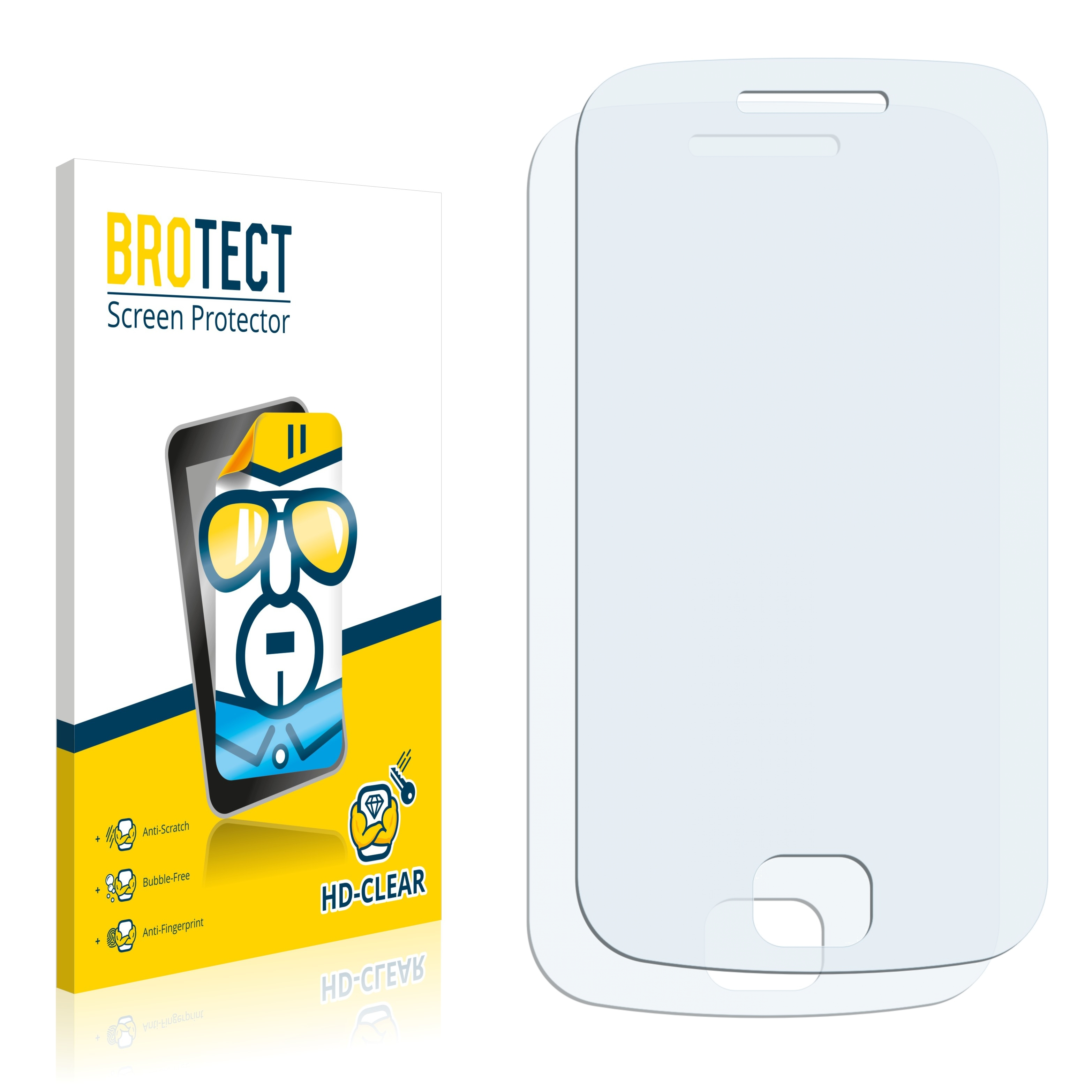 Schutzfolie(für Samsung BROTECT klare 2x GT-S5660)