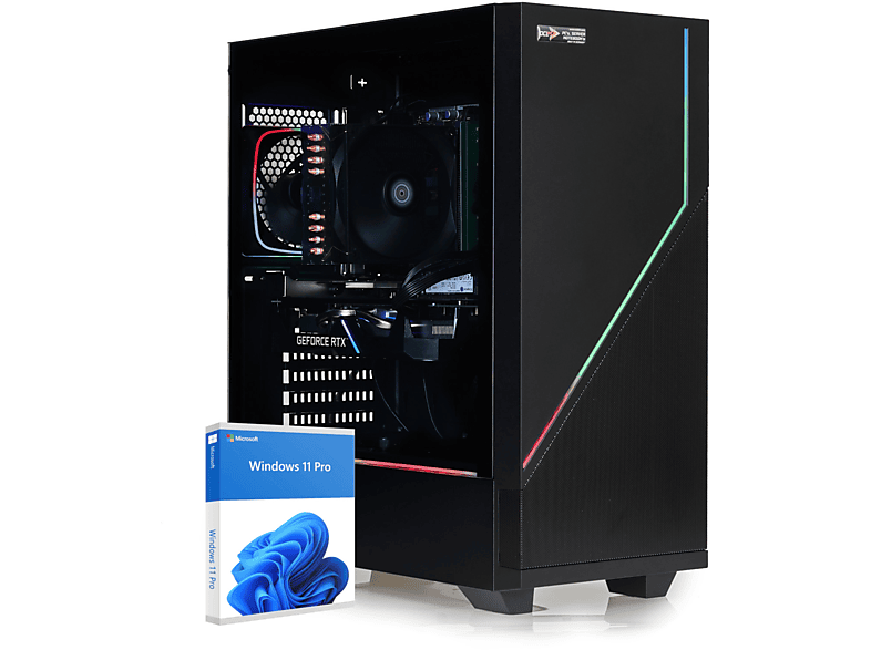 DCL24 Flow RGB, Windows 11 Pro, Gaming PC mit AMD Ryzen™ 7 Prozessor, 32 GB RAM, 1000 GB SSD, NVIDIA GeForce RTX™ 3060, 12 GB