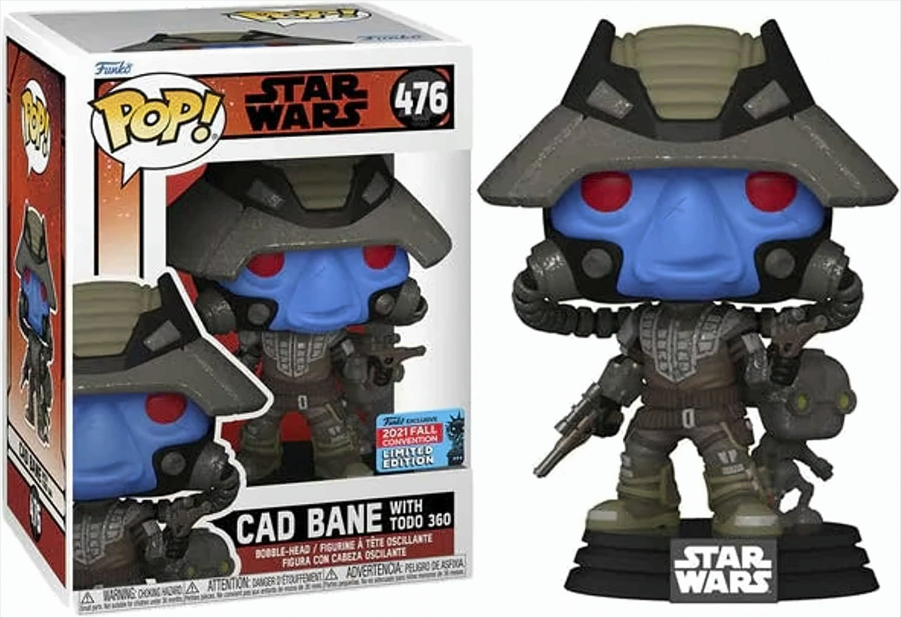 Figura Funko Pop! Star Wars di Cad Bane con scatola. Edizione limitata.
