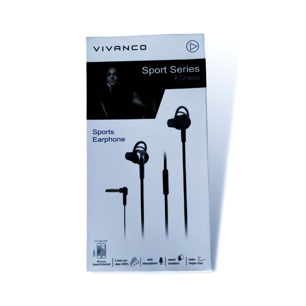 Kopfhörer Schwarz 38922, VIVANCO In-ear