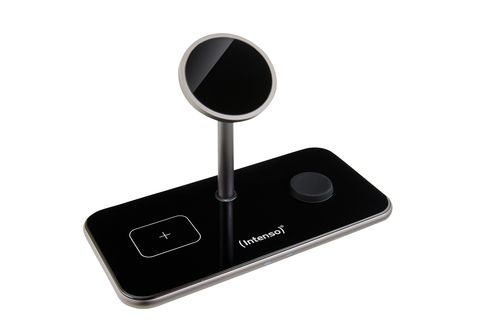 INTENSO 3in1 Magnetic Wireless Charger MB13 Induktive 3in1 Ladestation Apple,  Schwarz