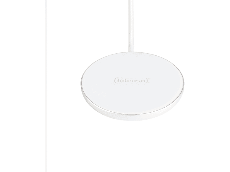 INTENSO Magnetic Wireless Charger MW1 Magnetisches Induktionsladepad Apple, Weiß