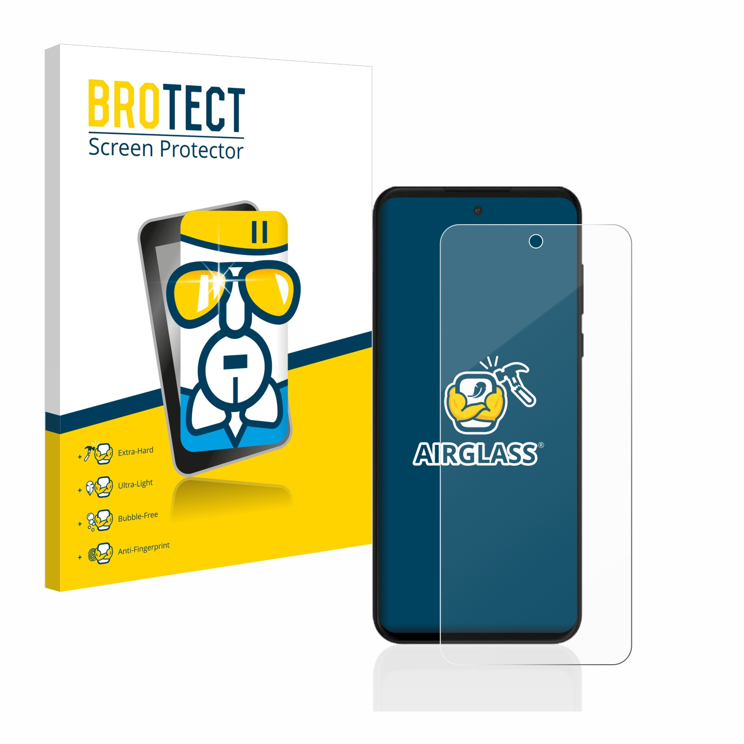 BROTECT Airglass klare Schutzfolie(für Power 2022) Motorola G Moto
