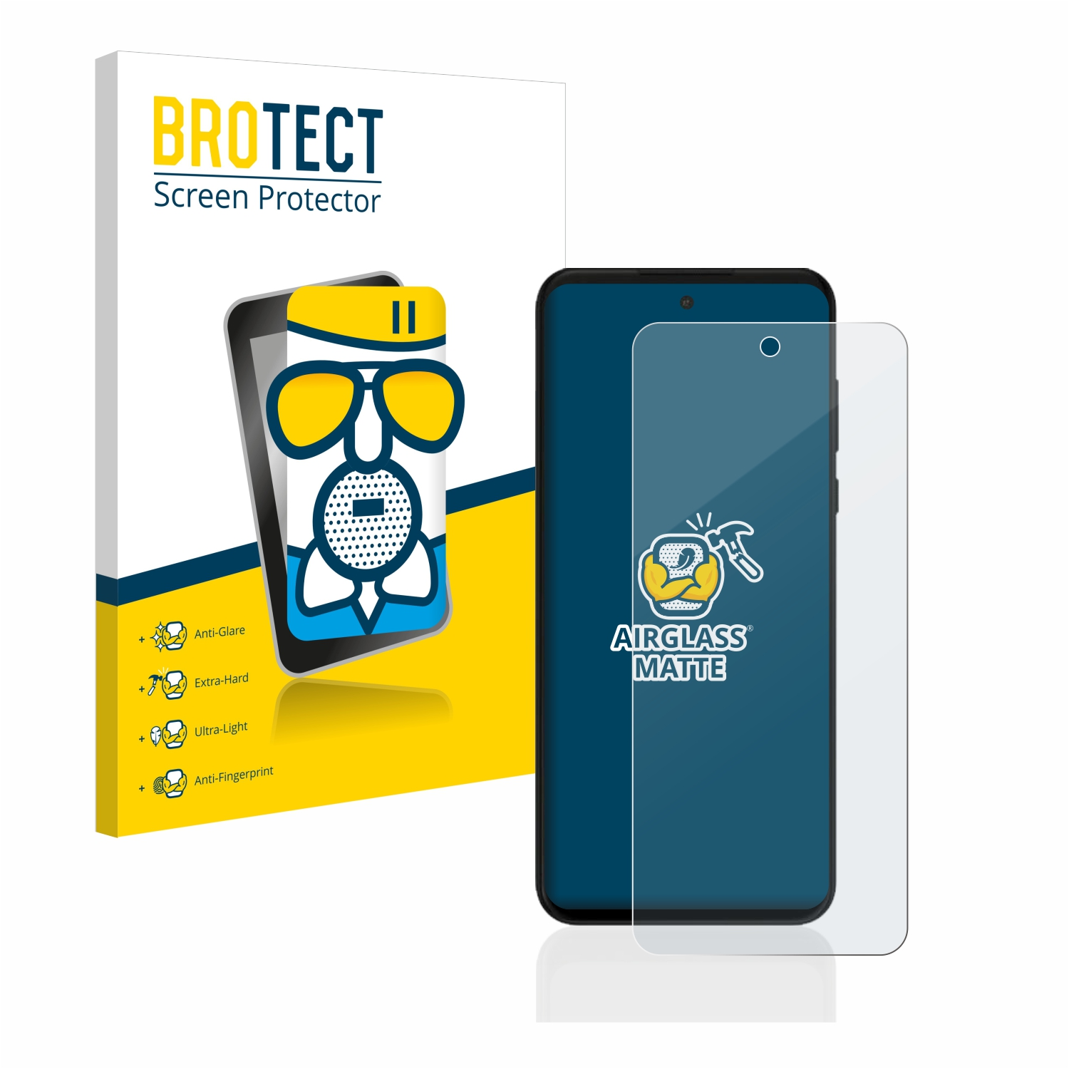 BROTECT Airglass matte Schutzfolie(für Power G Moto Motorola 2022)