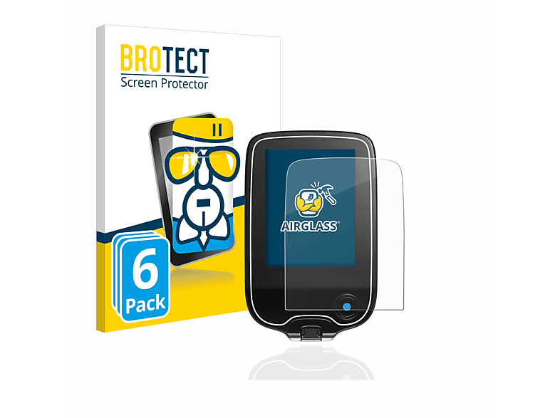 BROTECT 6x Airglass klare Schutzfolie(für FreeStyle Libre 3) | Schutzfolien & Schutzgläser