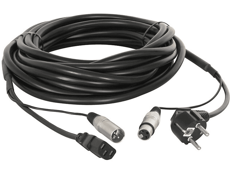 Schwarz SKY-176 SKYTEC Strom-XLR-Signal-Kabel,