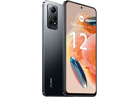 Móvil - XIAOMI Redmi Note 12 Pro, Negro, 128 GB, 6 GB RAM, 6,67 , AMOLED  FHD+ 120Hz, Snapdragon 732G, 5000 mAh, Android