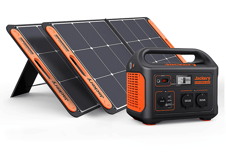 JACKERY 1002WH mit 2* 100W Solarpanels Stromzeuger