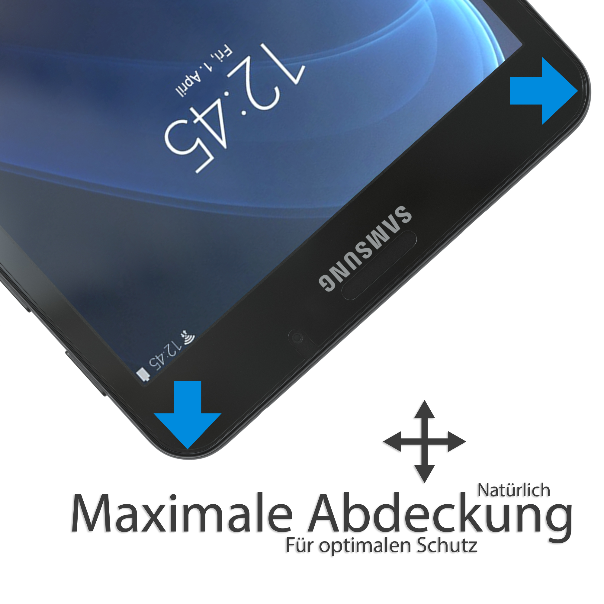 Schutzfolie Displayschutzglas(für Glasfolie CASE Display Galaxy A Samsung Tab 7.0\