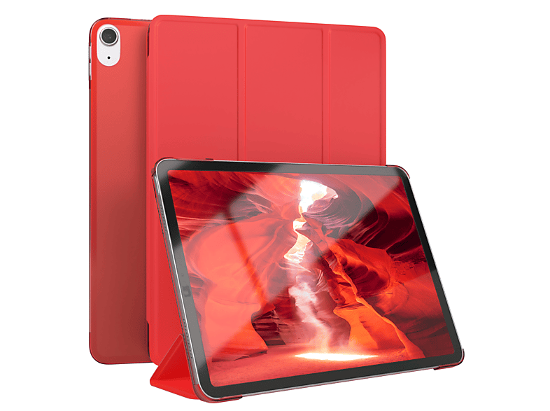 EAZY CASE Smart Case für Apple iPad Air 4 2020 / Air 5 2022 Tablethülle Bookcover für Apple Kunstleder, Rot | Taschen, Cover & Cases
