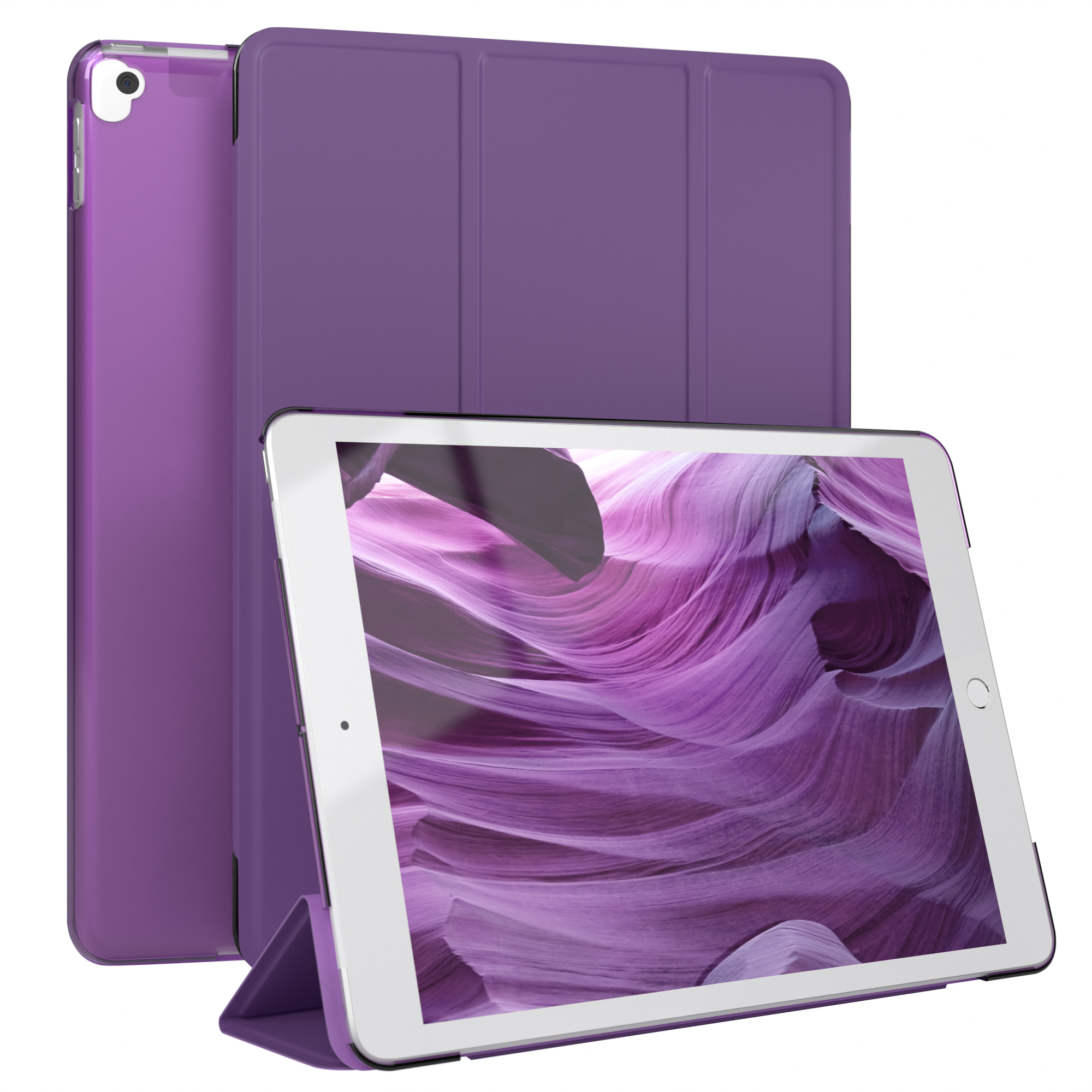 EAZY CASE Smart 7. Apple Tablethülle Kunstleder, / für Case Generation iPad Lila für Bookcover / 8. 9. 10,2