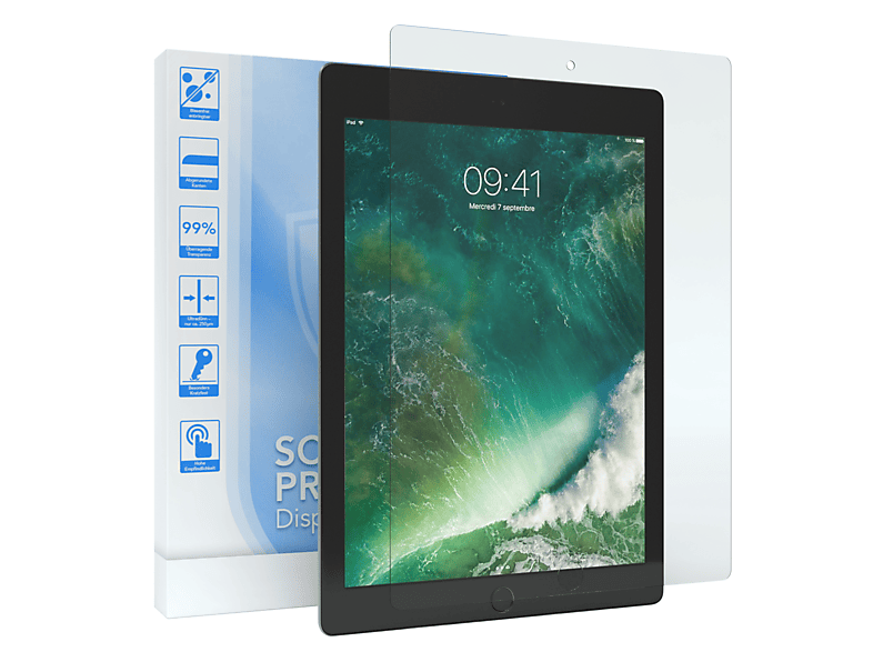 Display 2017) EAZY Generation 5. Apple Glasfolie Displayschutzglas(für CASE iPad Schutzfolie für