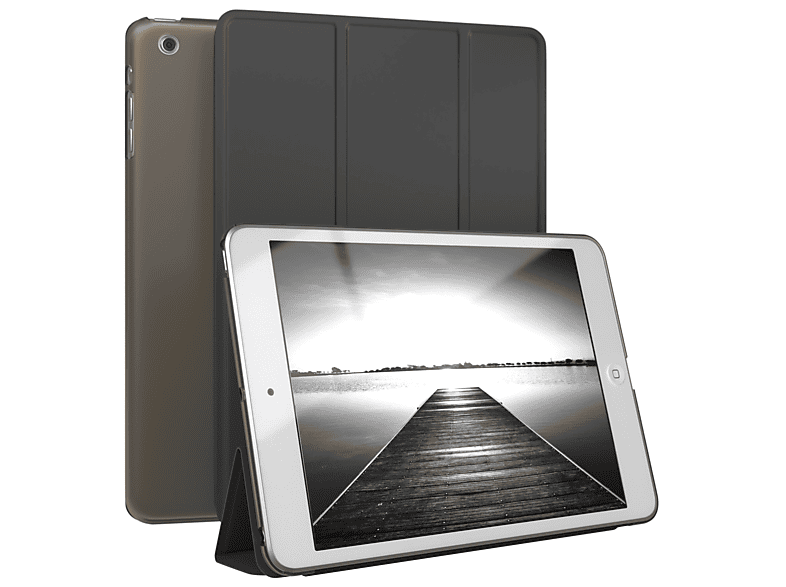 EAZY CASE Smart Case für iPad Mini 1. / 2. / 3. Generation Tablethülle Bookcover für Apple Kunstleder, Schwarz