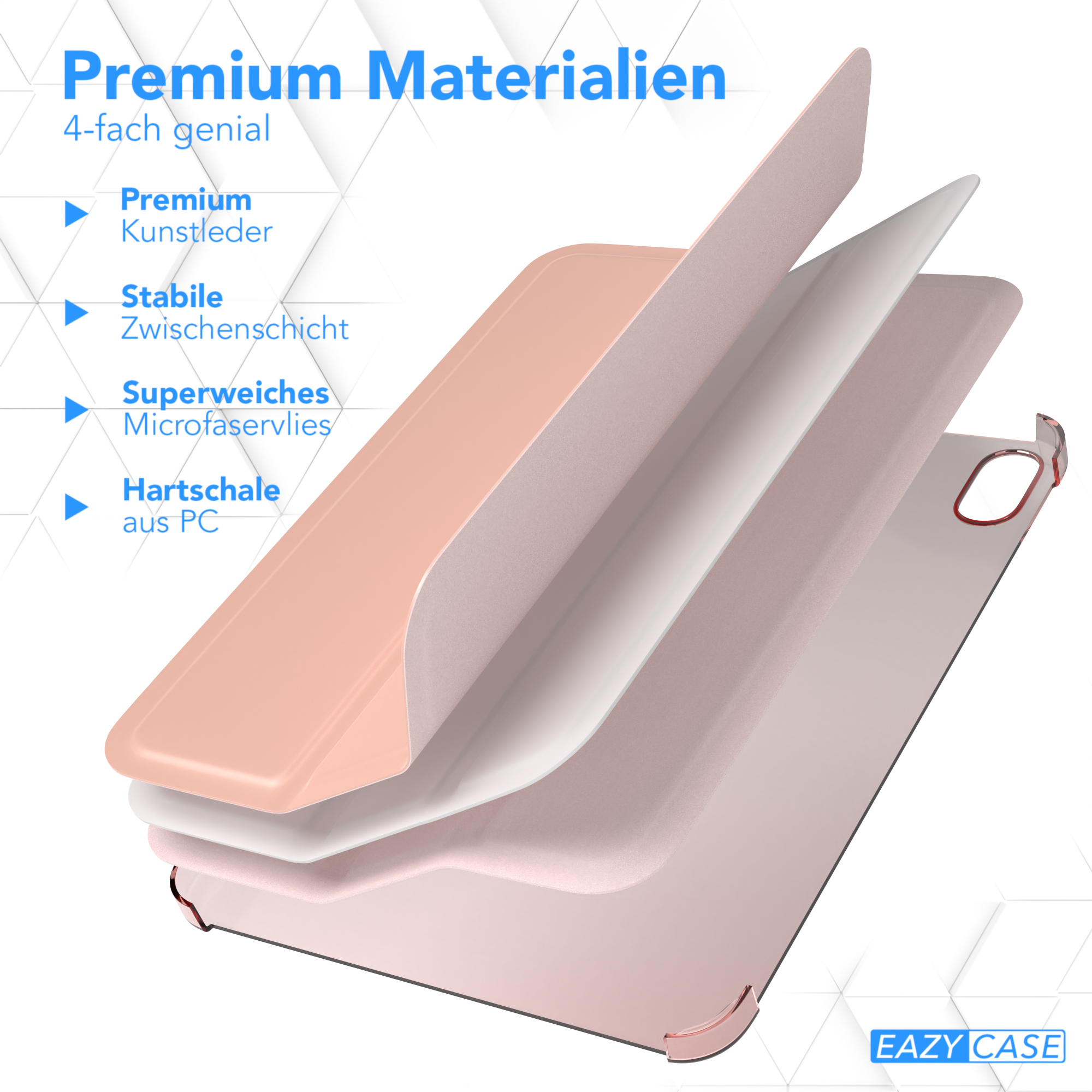 Apple CASE Apple Tablethülle Kunstleder, Bookcover 2021 Mini 6. Rosé iPad Gold Case Smart EAZY für Generation für