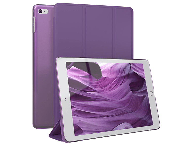 EAZY CASE Bookcover iPad 4. Smart Generation Tablethülle Lila Apple 5. Kunstleder, Mini Apple für für Case 