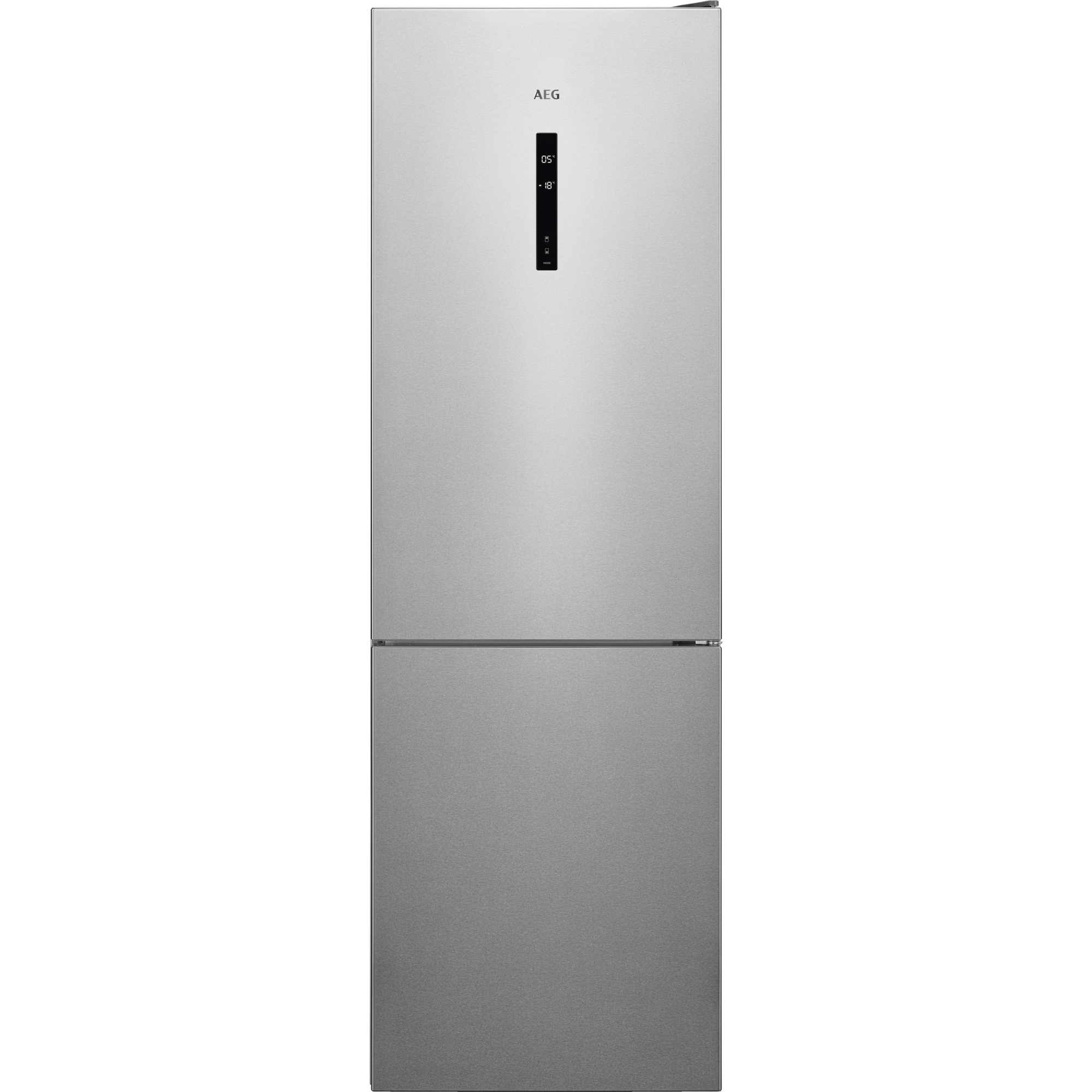 AEG RCB 732 hoch, Edelstahl-Türen, E 186 grau) MX Seiten Kühlgefrierkombination 5 cm (E, kWh, 250