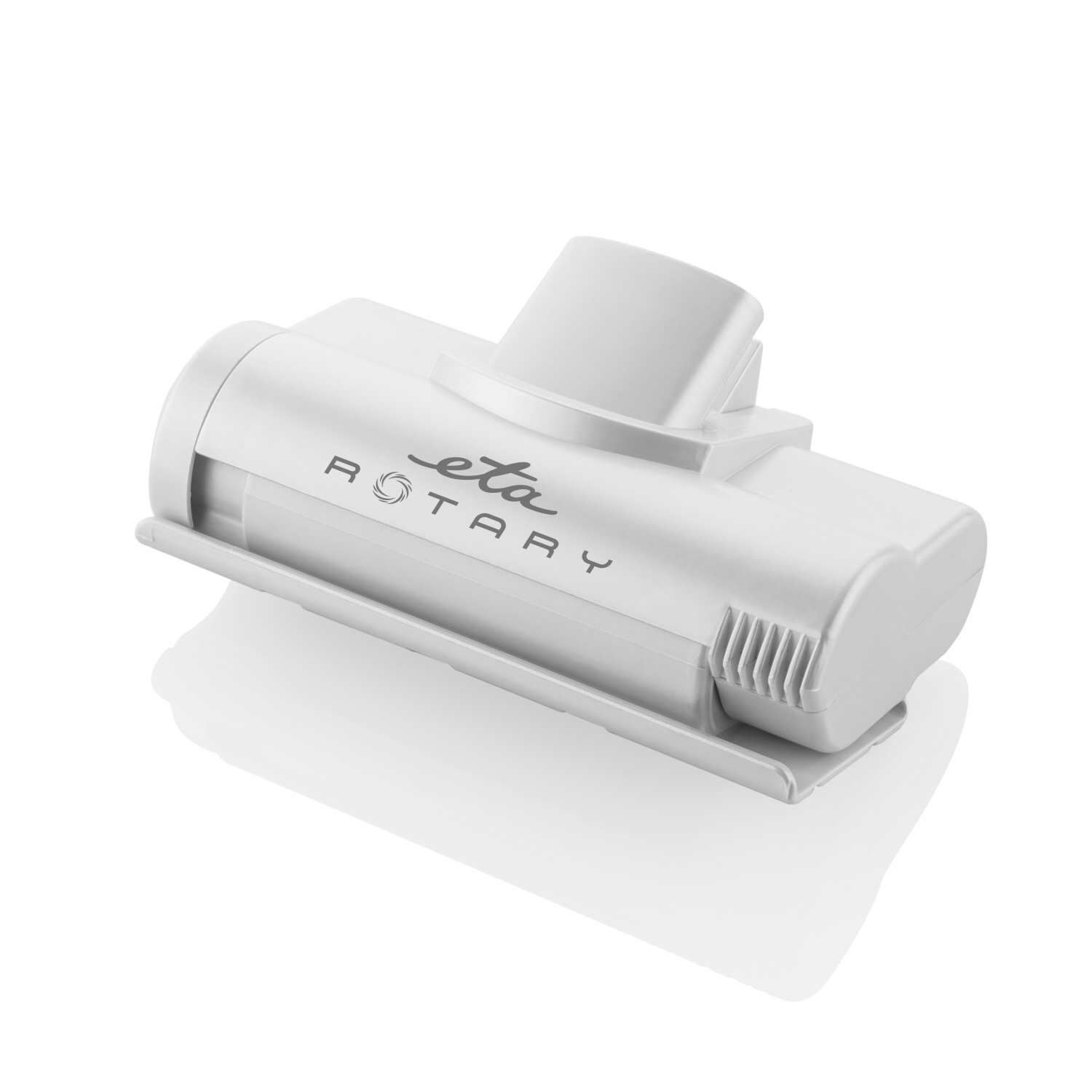 Un accesorio de aspiradora de cepillo rotativo ETA blanco. Tiene el logo de ETA en el lateral.