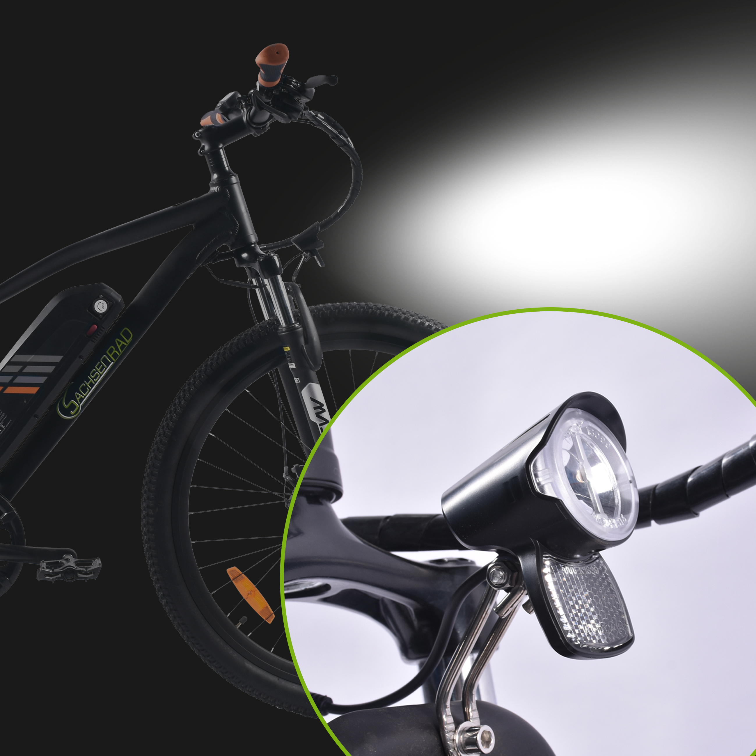 500Wh E II nur Unisex-Rad, Zertifiziert (Laufradgröße: V2 TÜV NEO bis Mountainbike MTB Zoll, 27,5 150KM 21KG leicht E-Racing R6 Schwarz-Orange) extrem Bike SACHSENRAD | Mountain