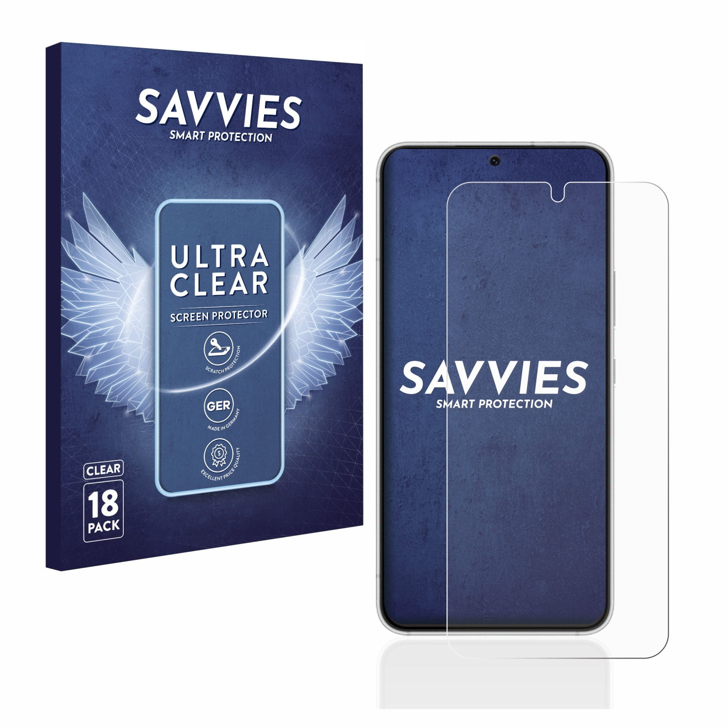 klare 18x Galaxy SAVVIES S22 Samsung 5G) Schutzfolie(für