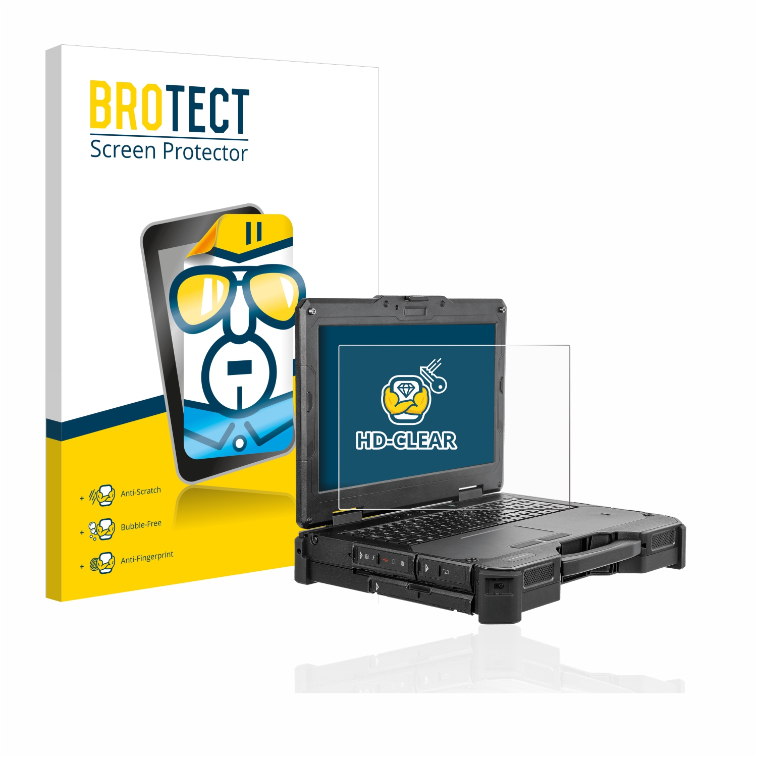 BROTECT klare /Server Getac Server X600 RAID) Schutzfolie(für