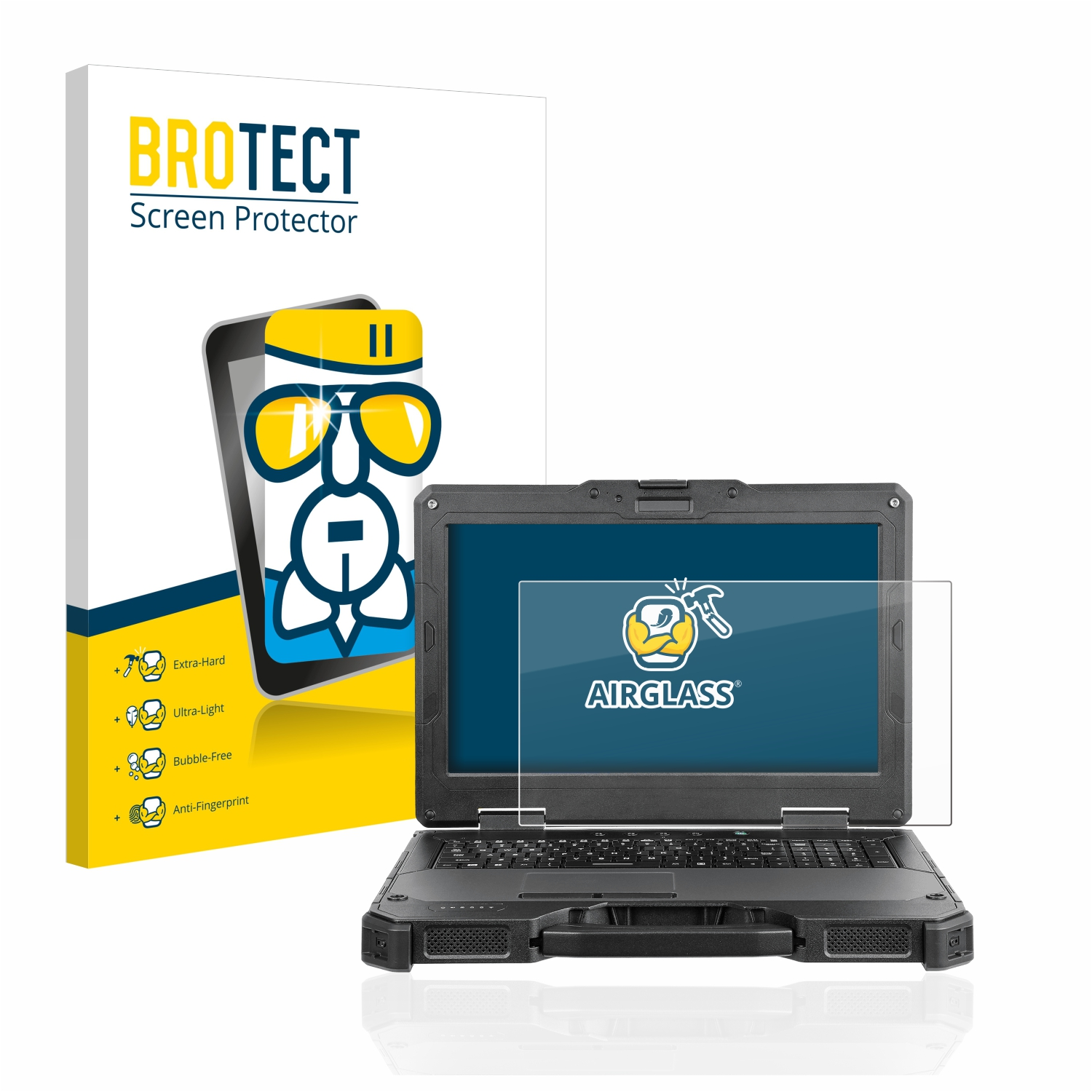 /X600 Pro) BROTECT Schutzfolie(für klare Getac Airglass X600