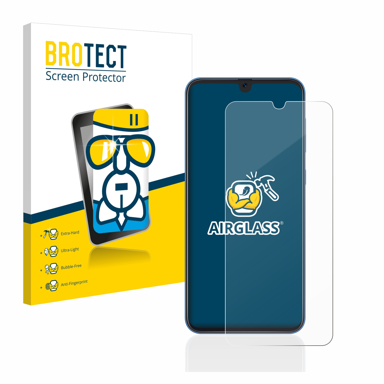 BROTECT Airglass klare A50) Schutzfolie(für Galaxy Samsung