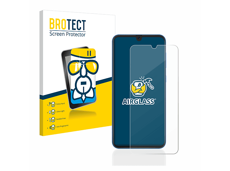 Galaxy A50) klare BROTECT Airglass Schutzfolie(für Samsung