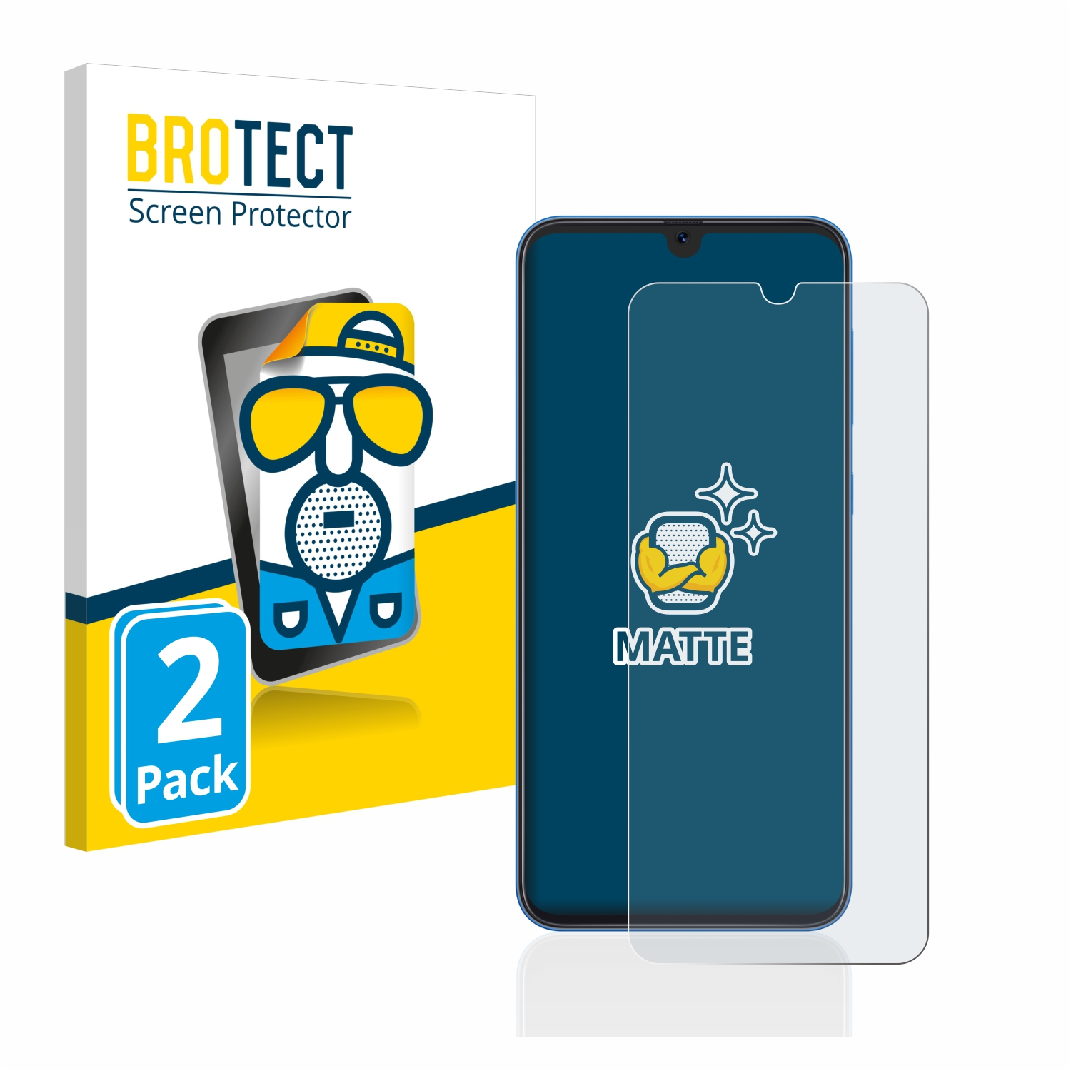 Galaxy A50) Schutzfolie(für BROTECT 2x Samsung matte