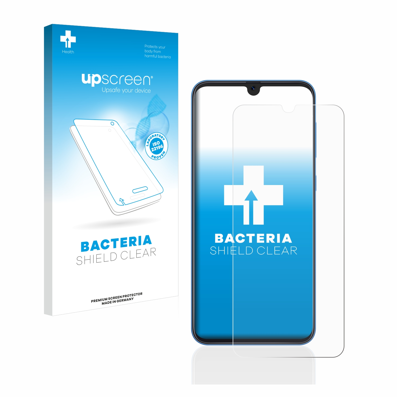 UPSCREEN antibakteriell klare Schutzfolie(für Samsung Galaxy A50)