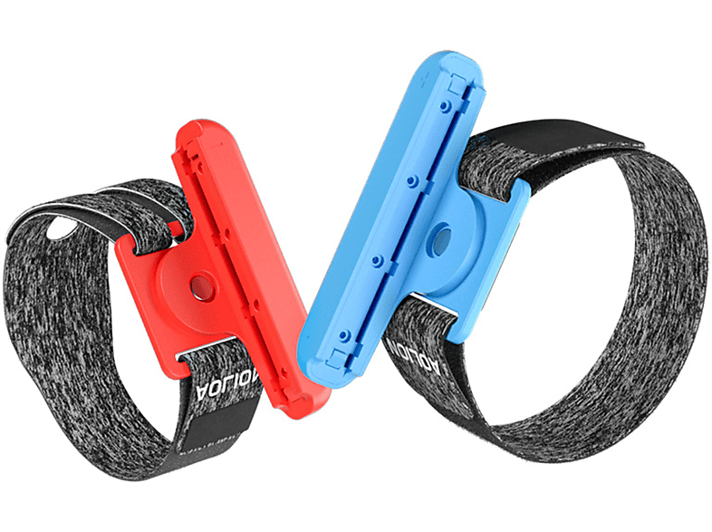 RESPIEL Gamepad-Tanzarmband, Handgelenkriemen,Armbänder für Switch-Gamepads, Konsolenzubehör, Rot und Blau