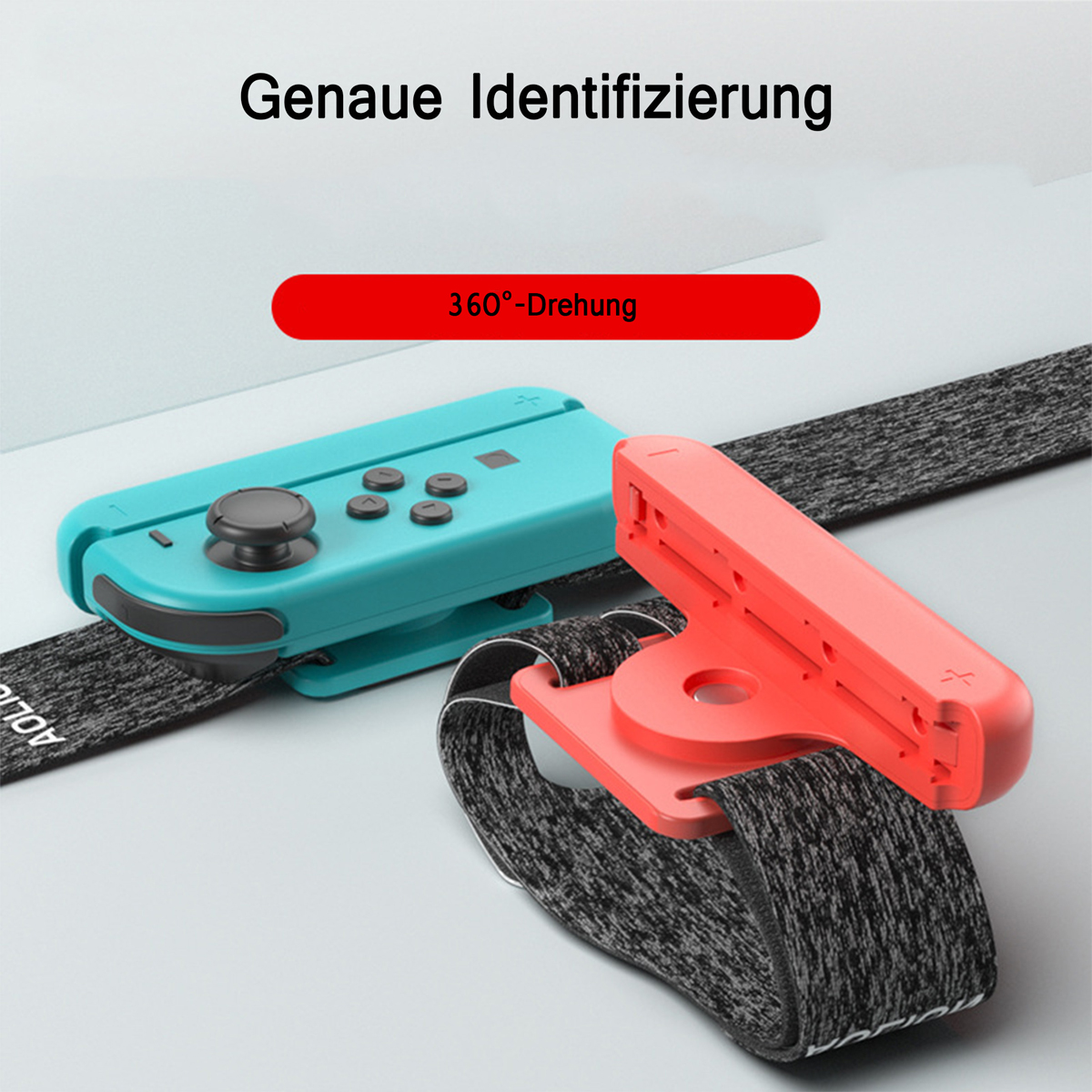 Blau Konsolenzubehör, Rot und Gamepad-Tanzarmband, für RESPIEL Switch-Gamepads, Handgelenkriemen,Armbänder