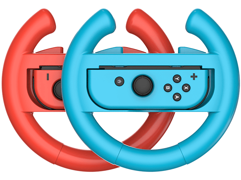 Gamepad-Lenkrad, für Zubehör Nintendo, Rötlich-blau Zubehör Konsolenzubehör, RESPIEL Spiel,Joy-Con-Griff