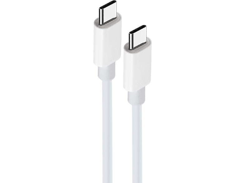 MAXLIFE 2m USB-C - USB-C, Ladekabel, Weiß