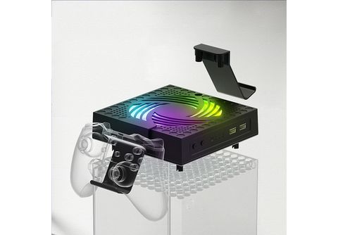 TADOW Kühlung Staub Lüfter, 2 USB-Anschlüsse, RGB, für Xbox Serie