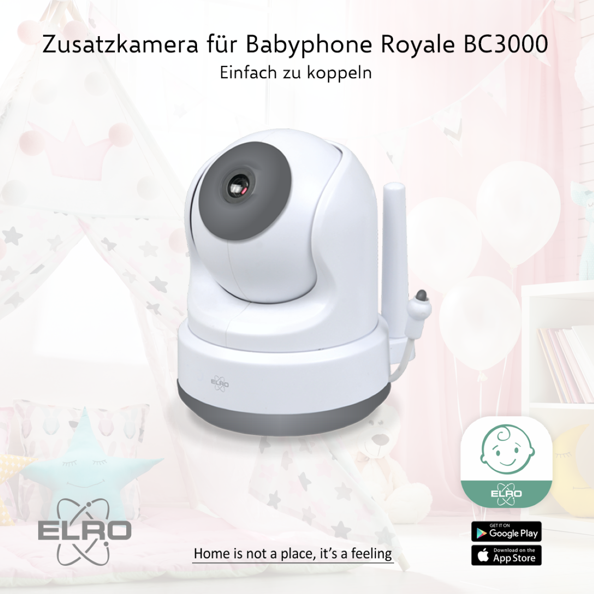 ELRO BC3000-C Zusätzliche Babyphone für Kamera