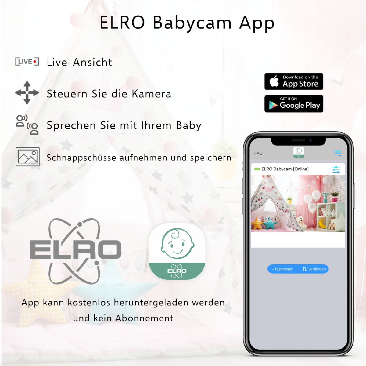 ELRO BC3000-2 Babyphone