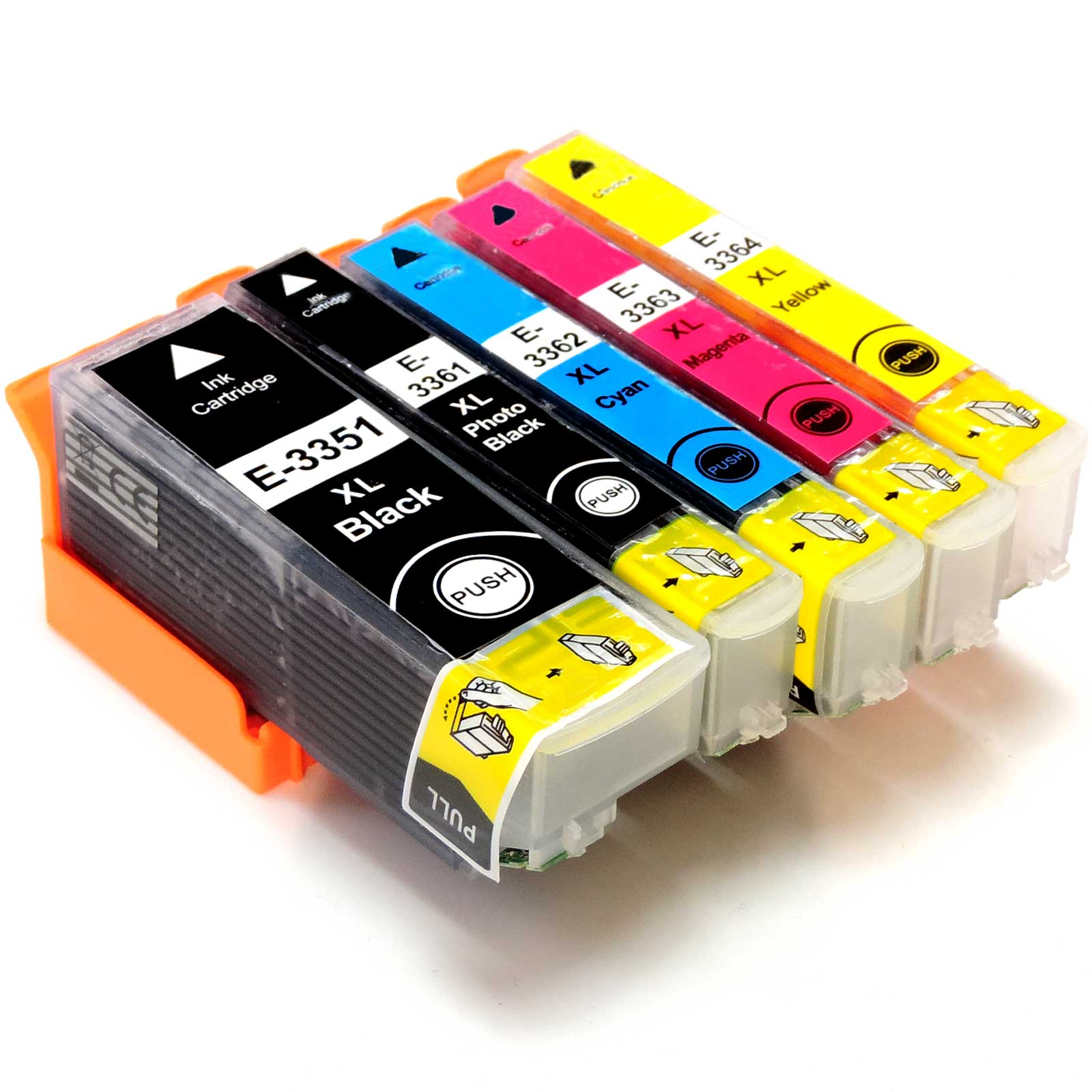 D&C XP-7100 (T3357/33XL) 5 Tintenpatrone Multipack 5-Farben (Schwarz, Fotoschwarz, Cyan, Magenta, Gelb) (T3357, 33XL, C13T33574010 für Expression Premium XP-7100)
