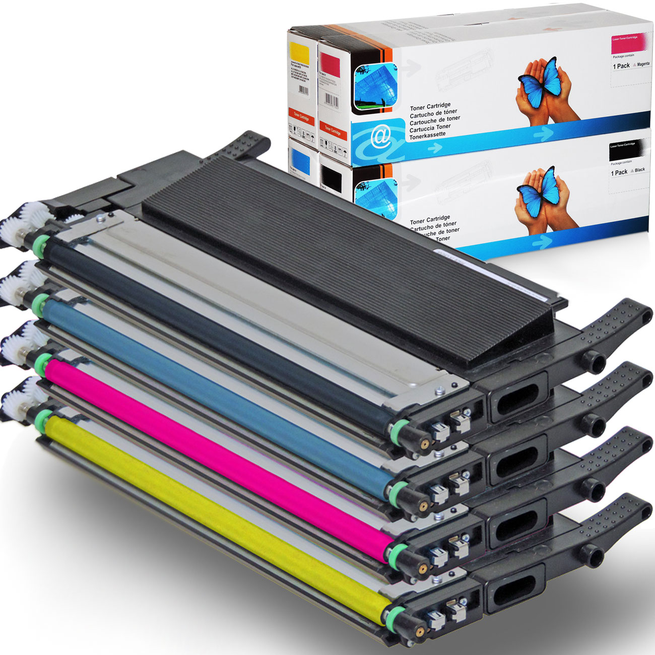 D&C C 460FW-4 Tintenpatrone Multipack 4-Farben (Schwarz, Cyan, Magenta, Gelb) (CLT-P406C Xpress C460FW)