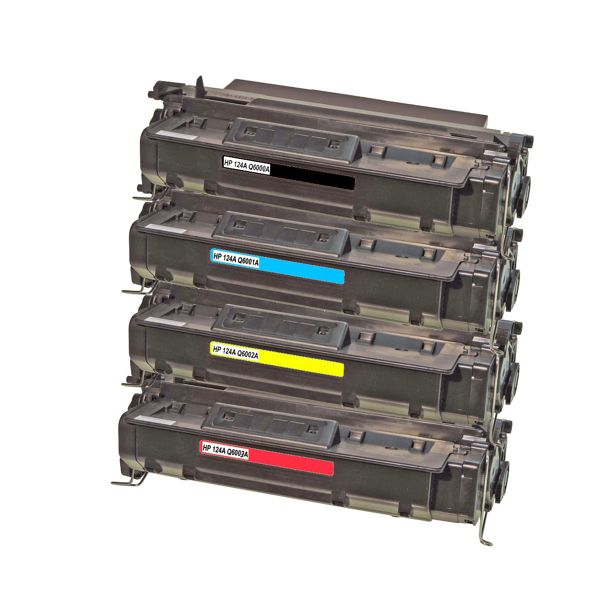 GIGAO HP-1600-Set Multipack Color (Schwarz, Magenta, Cyan, LaserJet 4-Farben (124A, Gelb) 1600) Tonerkartusche