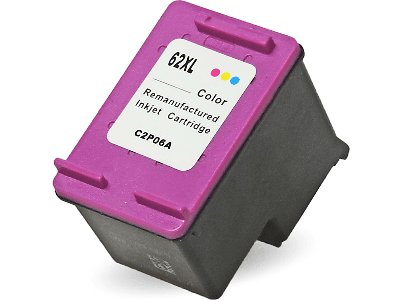 GIGAO C2P05AE, 62XL Color 4-Farben (C2P05AE, (Cyan, Gelb)) (Schwarz, Tintenpatrone Multipack 62XL) Magenta, C2P07AE, C2P07AE