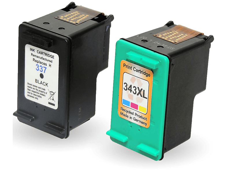 4 Original HP No. 343 + 337 Sparpaket C9364 C8766 Deskjet 5940 6940 - Foto 2