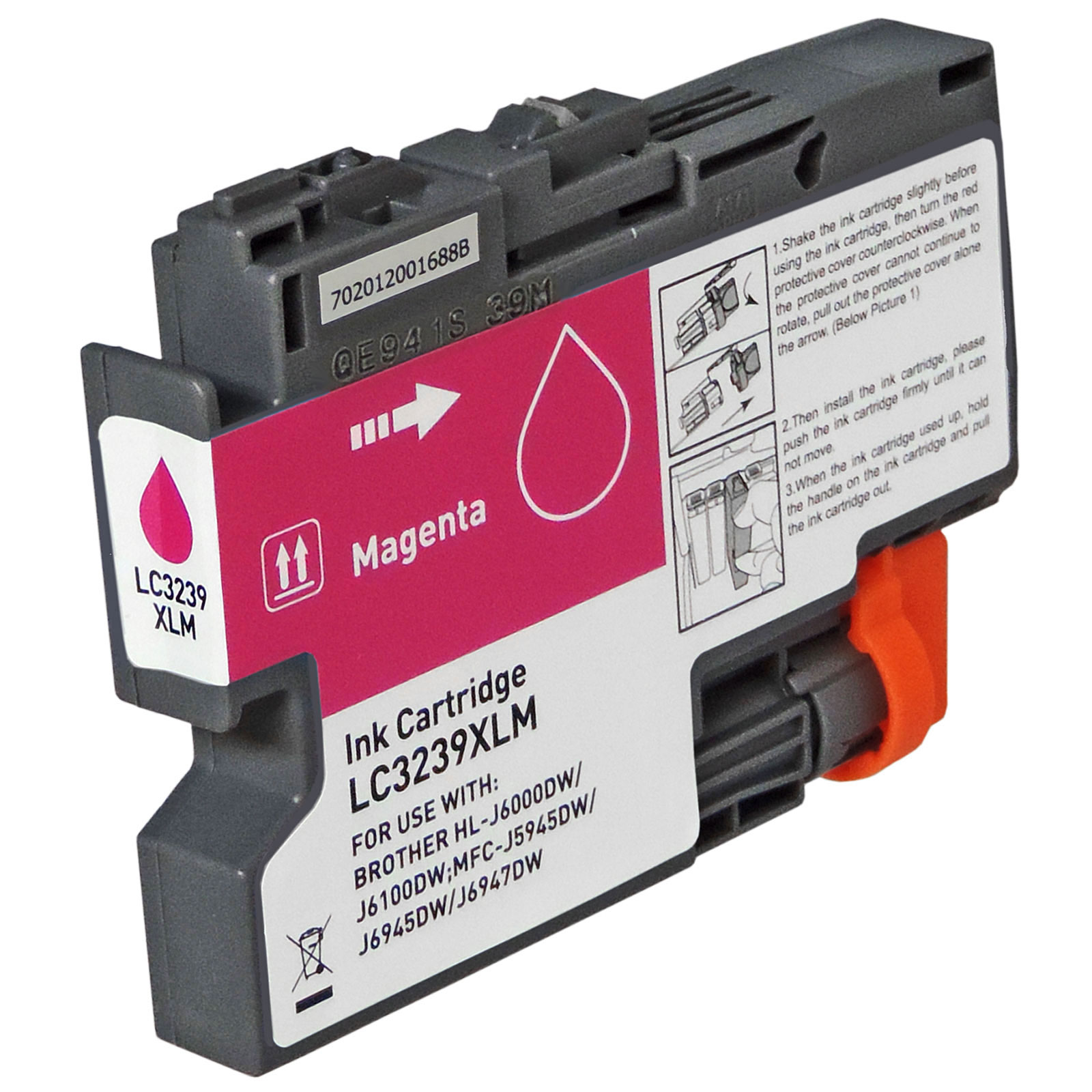 GIGAO LC-3239XL MFC-J6947DW (4 Stück) Tintenpatrone MFC-J6947DW Druckerpatronen kompatibel mehrfarbig (LC-3239 XL MFC-J 6947 DW)