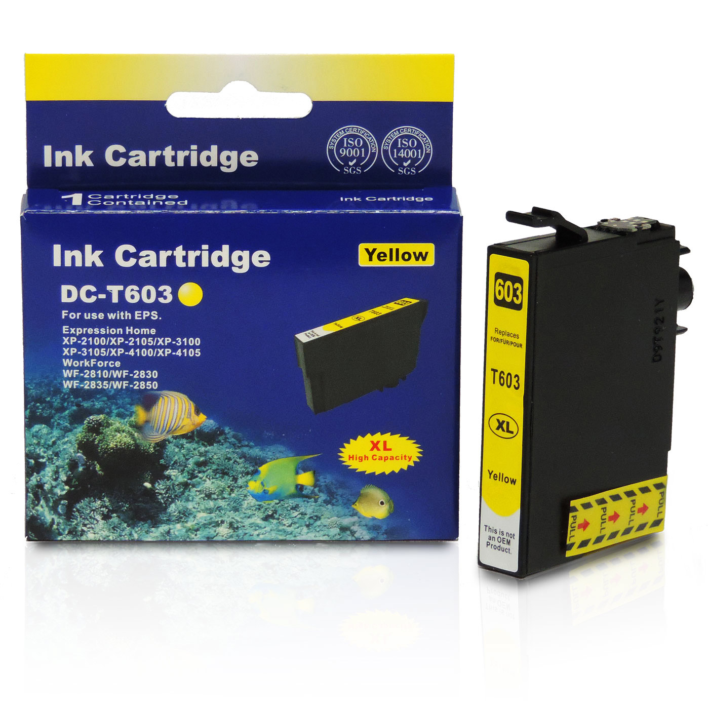 D&C Seestern, T03A6, 603XL, C13T03A64010 Tintenpatrone Multipack 5-Farben (2x Schwarz, 1x Cyan, 1x Magenta, 1x Gelb) (603 Seestern Multipack C13T03A64510 603XL C13T03U64510)