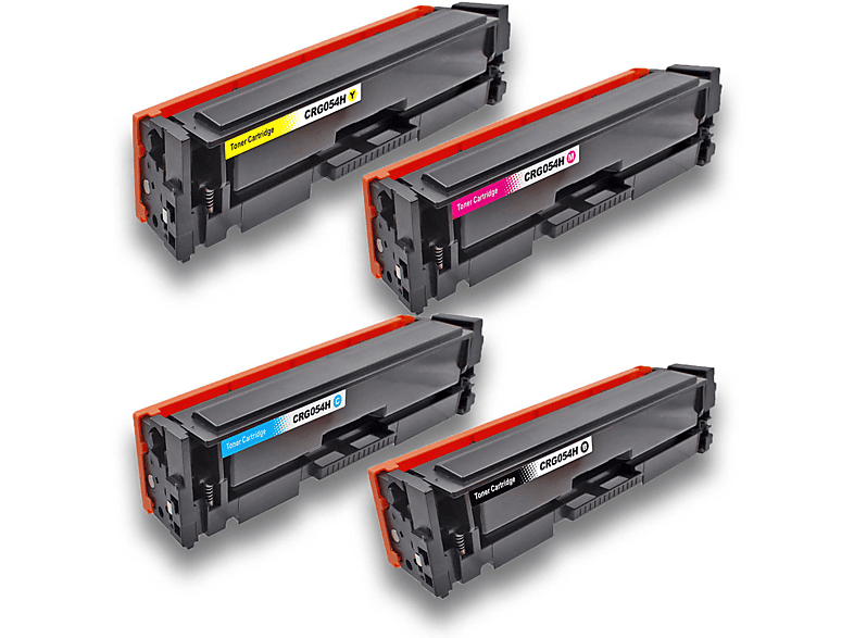 D&C Sparset 4 Toner für Canon i-SENSYS MF640 Series Tonerkassetten kompatibel 054H / 054 Toner Patronen Set Multipack 4-Farben (Schwarz, Cyan, Magenta, Gelb) (054H / 054)
